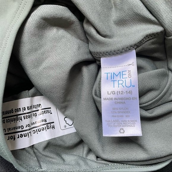 One Piece Bathing Suit Sexy Plunging Neck Tie-Back Swimsuit Olive Green Large - Picture 7 of 10